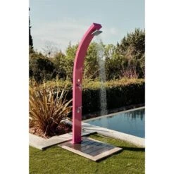 Douche D'extérieur Solaire Spring 30L Avec Rince Pieds - Aluminium - 228 Cm -Équipement De Natation Boutique douche dexterieur solaire spring 30l avec rince pieds aluminium 228 cm 2