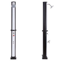 Douche Solaire FIDGI Noire Et Argent 35L -Équipement De Natation Boutique douche solaire fidgi noire et argent 35l 2