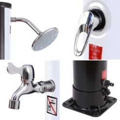 Douche Solaire FIDGI Noire Et Argent 35L -Équipement De Natation Boutique douche solaire fidgi noire et argent 35l 3