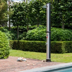 Douche Solaire FIDGI Noire Et Argent 35L -Équipement De Natation Boutique douche solaire fidgi noire et argent 35l 5