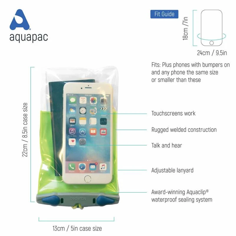 Aquapac Etui Professionnel étanche Pour Téléphone Plus Plus Bleu 3 Aquapac Etui Professionnel étanche Pour Téléphone Plus Plus Bleu – Image 3
