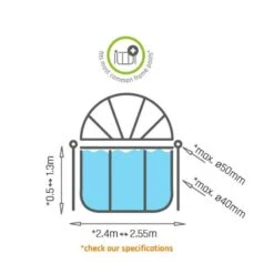 EXIT TOYS EXIT Abri De Piscine ø244cm -Équipement De Natation Boutique exit abri de piscine o244cm 2