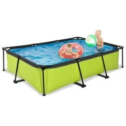 EXIT TOYS EXIT Lime Piscine 300x200x65cm Avec Pompe De Filtration - Vert