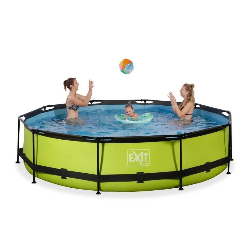 EXIT TOYS EXIT Piscine Lime - Frame Pool ø360x76cm - Accessoires Inclus 2 EXIT TOYS EXIT Piscine Lime - Frame Pool ø360x76cm - Accessoires Inclus – Image 2