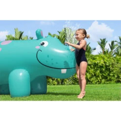 Bestway Fontaine à Eau Gonflable Jumbo Hippo 200 X 96 X 127 Cm -Équipement De Natation Boutique fontaine a eau gonflable jumbo hippo 200 x 96 x 127 cm 4