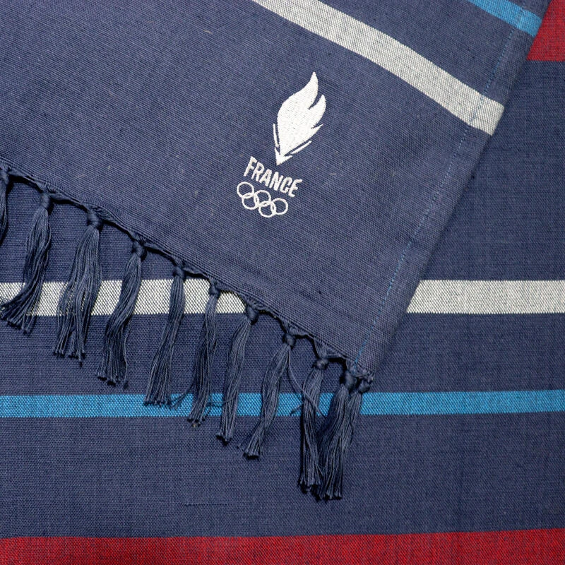 Fouta 70x140 Cm 100% Coton Jeux Olympiques - EFR Oly Tricolore 2 Fouta 70x140 Cm 100% Coton Jeux Olympiques - EFR Oly Tricolore – Image 2