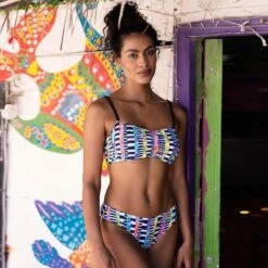 Haut De Maillot Brassière Avec Armatures Electro Rave -Équipement De Natation Boutique haut de maillot brassiere avec armatures electro rave 5