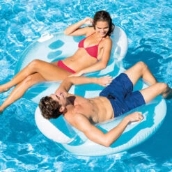 Intex Chaise Longue Double Pillow-Back -Équipement De Natation Boutique intex chaise longue double pillow back 2