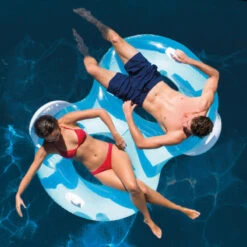 Intex Chaise Longue Double Pillow-Back -Équipement De Natation Boutique intex chaise longue double pillow back 3