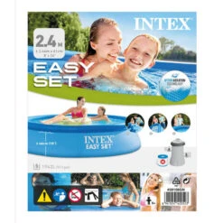 Intex - Easy Set - Piscine - 244x61 Cm - Ronde - Piscine Gonflable -Équipement De Natation Boutique intex easy set piscine 244x61 cm ronde piscine gonflable 4