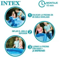 Intex - Easy Set - Piscine - 305x61 Cm - Ronde - Piscine Gonflable -Équipement De Natation Boutique intex easy set piscine 305x61 cm ronde piscine gonflable 3