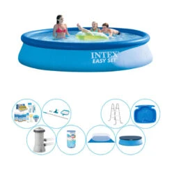 Intex Easy Set Ronde 396x84 Cm - Bundle De Piscine