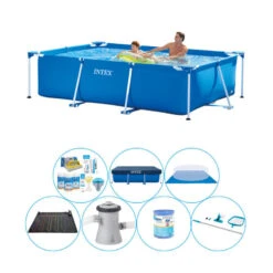 Intex Frame Pool Piscine Super Deal - 260 X 160 X 65 Cm