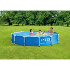 Intex - Metal Frame - Piscine - 366x76 Cm - Ronde - Piscine Intérieure -Équipement De Natation Boutique intex metal frame piscine 366x76 cm ronde piscine interieure 2