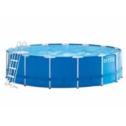 Intex - Metal Frame - Piscine - 457x122 Cm - Ronde - Piscine Intérieure -Équipement De Natation Boutique intex metal frame piscine 457x122 cm ronde piscine interieure 2