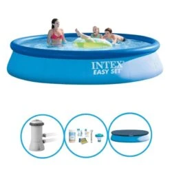 Intex Piscine Easy Set - Forfait Piscine - 396x84 Cm