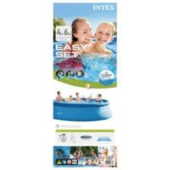 Intex Piscine Easy Set - Forfait Piscine - 457x122 Cm -Équipement De Natation Boutique intex piscine easy set forfait piscine 457x122 cm 4