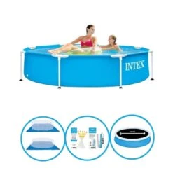 Intex Piscine Metal Frame 244x51 Cm - Avec Des Accessoires