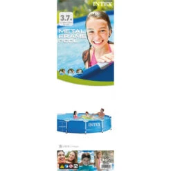 Intex Piscine Metal Frame 366x76 Cm - Avec Des Accessoires -Équipement De Natation Boutique intex piscine metal frame 366x76 cm avec des accessoires 3