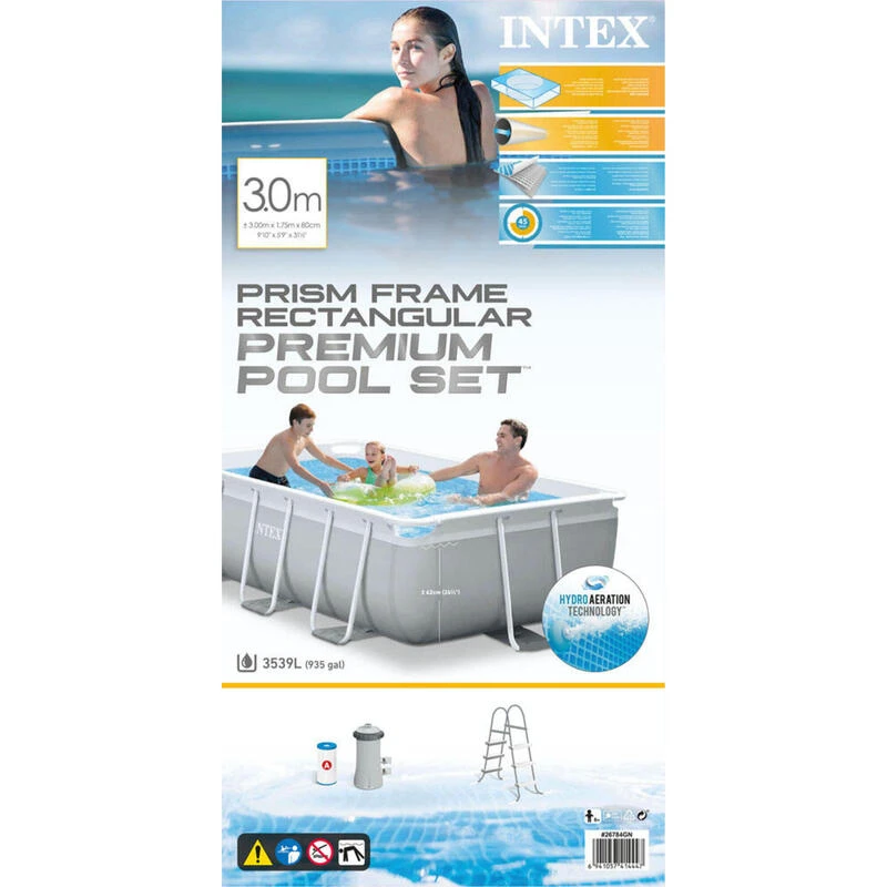 Intex Piscine Prism Frame - Forfait Piscine - 300x175x81 Cm 5 Intex Piscine Prism Frame - Forfait Piscine - 300x175x81 Cm – Image 5
