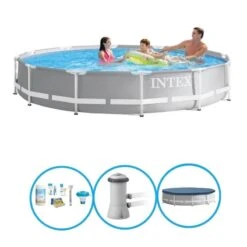 Intex Piscine Prism Frame - Forfait Piscine - 366x76 Cm