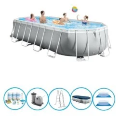 Intex Piscine Prism Frame - Forfait Piscine - 610x305x122 Cm