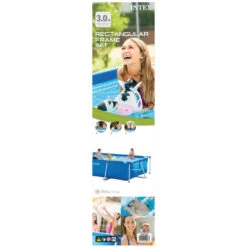 Intex Piscine Rectangular Frame 300x200x75 Cm - Avec Des Accessoires -Équipement De Natation Boutique intex piscine rectangular frame 300x200x75 cm avec des accessoires 3