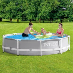 Intex - Prism Frame - Piscine - 305x76 Cm - Ronde - Piscine Intérieure -Équipement De Natation Boutique intex prism frame piscine 305x76 cm ronde piscine interieure 2