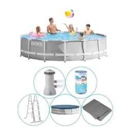 Intex - Prism Frame - Piscine - 427x107 Cm - Ronde - Piscine Intérieure