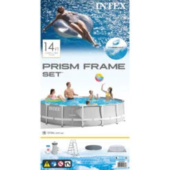 Intex - Prism Frame - Piscine - 427x107 Cm - Ronde - Piscine Intérieure -Équipement De Natation Boutique intex prism frame piscine 427x107 cm ronde piscine interieure 4