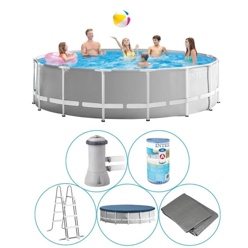 Intex - Prism Frame - Piscine - 457x122 Cm - Ronde - Piscine Intérieure 1 Intex - Prism Frame - Piscine - 457x122 Cm - Ronde - Piscine Intérieure