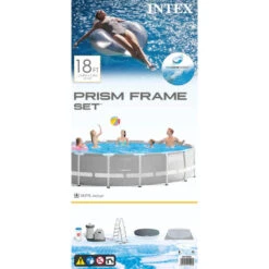 Intex - Prism Frame - Piscine - 549x122 Cm - Ronde - Piscine Intérieure -Équipement De Natation Boutique intex prism frame piscine 549x122 cm ronde piscine interieure 4