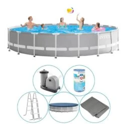 Intex - Prism Frame - Piscine - 610x132 Cm - Ronde - Piscine Intérieure