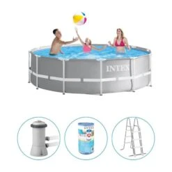 Intex - Prism Frame - Piscine En Piscinetrap - 366x99 Cm - Ronde