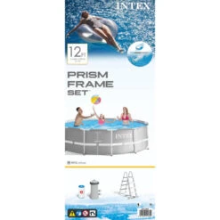 Intex - Prism Frame - Piscine En Piscinetrap - 366x99 Cm - Ronde -Équipement De Natation Boutique intex prism frame piscine en piscinetrap 366x99 cm ronde 4