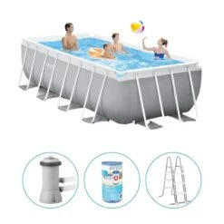 Intex - Prism Frame - Piscine En Piscinetrap - 400x200x122 Cm - Rectangle