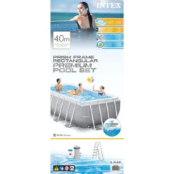 Intex - Prism Frame - Piscine En Piscinetrap - 400x200x122 Cm - Rectangle -Équipement De Natation Boutique intex prism frame piscine en piscinetrap 400x200x122 cm rectangle 4