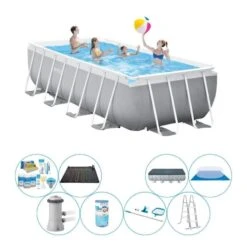 Intex Prism Frame Piscine Super Deal - 488x244x107 Cm