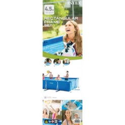 Intex - Rectangular Frame - Piscine - 450x220x84 Cm - Rectangulaire -Équipement De Natation Boutique intex rectangular frame piscine 450x220x84 cm rectangulaire 4
