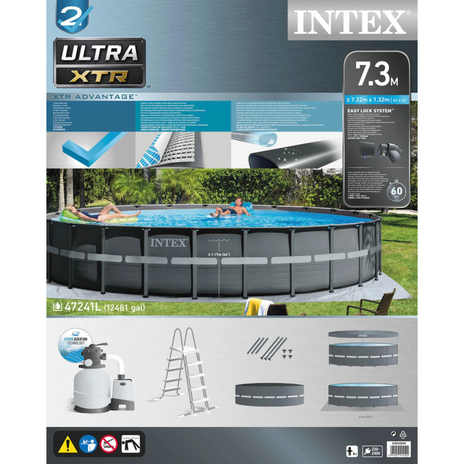 Intex - Ultra XTR Frame - Piscine - 732x132 Cm - Ronde - Piscine Intérieure 5 Intex - Ultra XTR Frame - Piscine - 732x132 Cm - Ronde - Piscine Intérieure – Image 5
