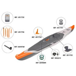 Kayak Gonflable De Randonnée Haute Pression Strenfit Dropstitch 1 Place - X500 -Équipement De Natation Boutique kayak gonflable de randonnee haute pression strenfit dropstitch 1 place x500 3