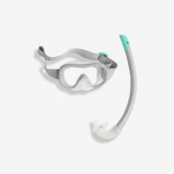 Kit De Snorkeling SUBEA Masque Tuba 100 JR Enfant Gris