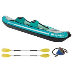 Sevylor Kit Kayak Gonflable Madison 2 Personnes (avec Pagaies Et Gonfleur)