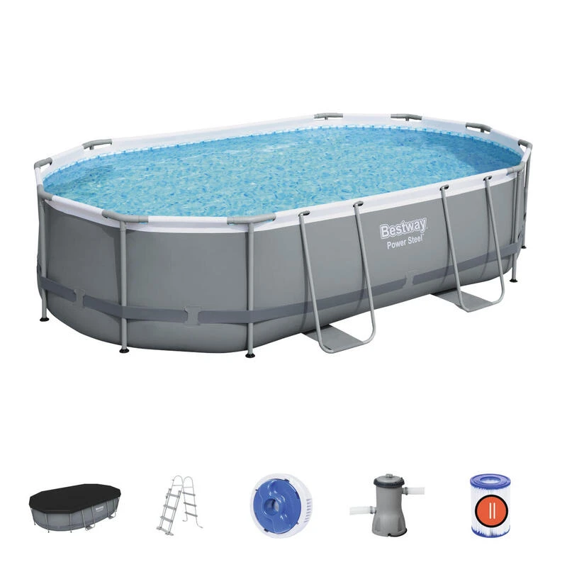 Bestway Kit Piscine Hors Sol 4,88 x 3,05 x 1,07 m 1 Bestway Kit Piscine Hors Sol 4,88 x 3,05 x 1,07 m