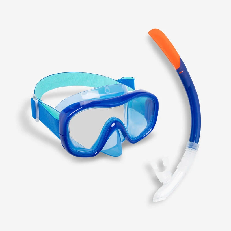 Kit Plongée Masque Et Tuba Snorkeling 100 Adulte Bleu 1 Kit Plongée Masque Et Tuba Snorkeling 100 Adulte Bleu
