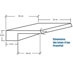 Zodiac Lame D'eau 91cm -Équipement De Natation Boutique lame deau 91cm 3