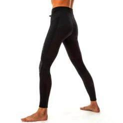 Équipement De Natation Boutique -Équipement De Natation Boutique legging anti uv surf 900 femme noir avec decoupes en neoprene 1