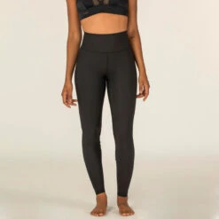 LEGGING DE SURF ANTI UV RACHEL NOIR SECONDE PEAU ET TAILLE HAUTE GAINANTE