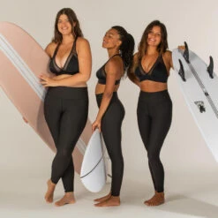 LEGGING DE SURF ANTI UV RACHEL NOIR SECONDE PEAU ET TAILLE HAUTE GAINANTE -Équipement De Natation Boutique legging de surf anti uv rachel noir seconde peau et taille haute gainante 6