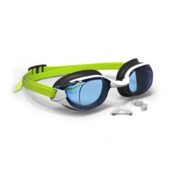 Lunettes De Natation BFIT - Verres Teintés - Taille Unique - Blanc Bleu -Équipement De Natation Boutique lunettes de natation bfit verres teintes taille unique blanc bleu 5